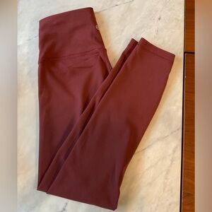 Lululemon Wunder Train Leggings Size 6 Burgundy